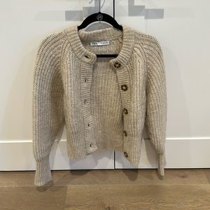Zara Ribbed Knit Jacket